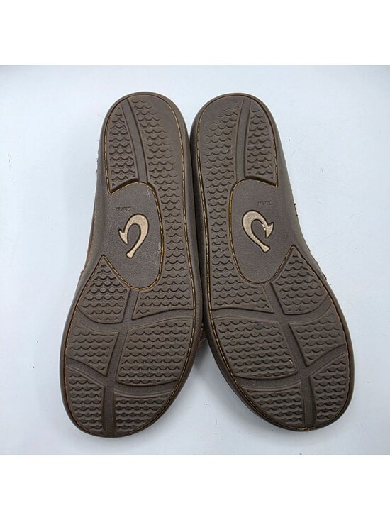 Olukai Akahai Mens Size 9 Brown Shoes Leather Casual Slip On Loafers Comfort main image 12